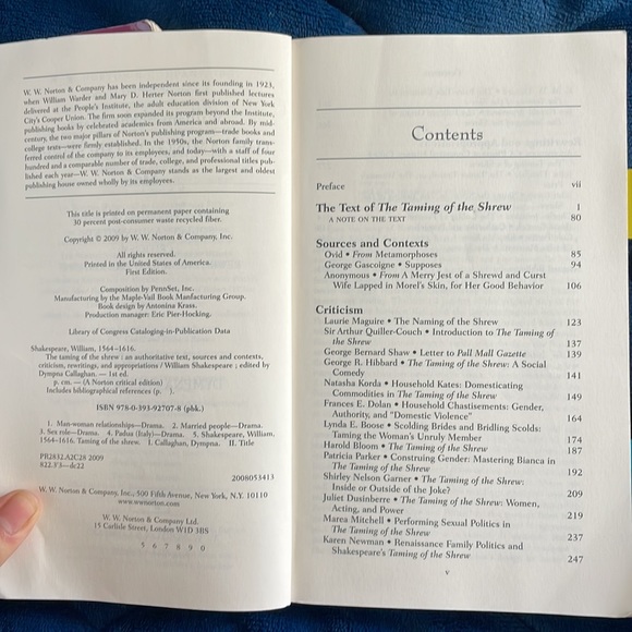 Norton Anthology Edition: Taming of the Shrew, Antony & Cleopatra, Merchant of V - Picture 3 of 4